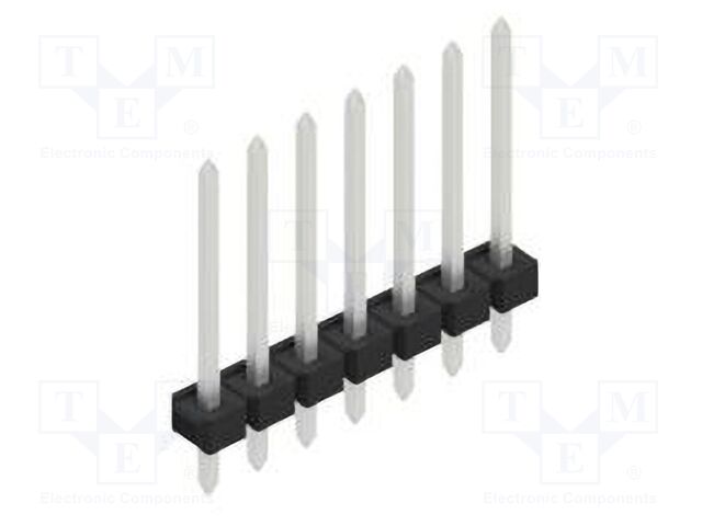 Connector: pin strips; pin header; male; PIN: 7; 2.54mm; THT; 1x7