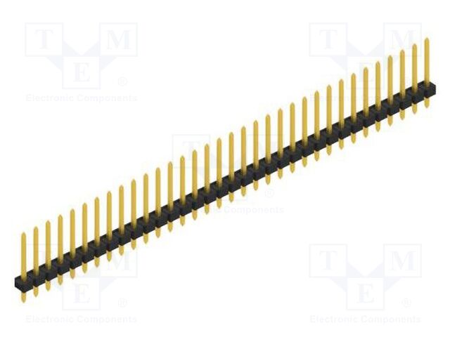 Connector: pin strips; pin header; male; PIN: 34; 2.54mm; THT; 1x34