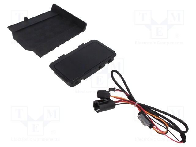 Inductance charger; VW; black; 10W; Mounting: assembly hole