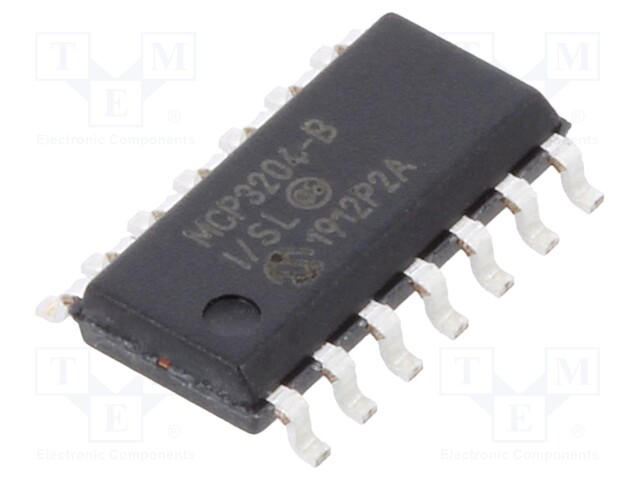 A/D converter; Channels: 4; 12bit; 100ksps; 2.7÷5.5V; SO14