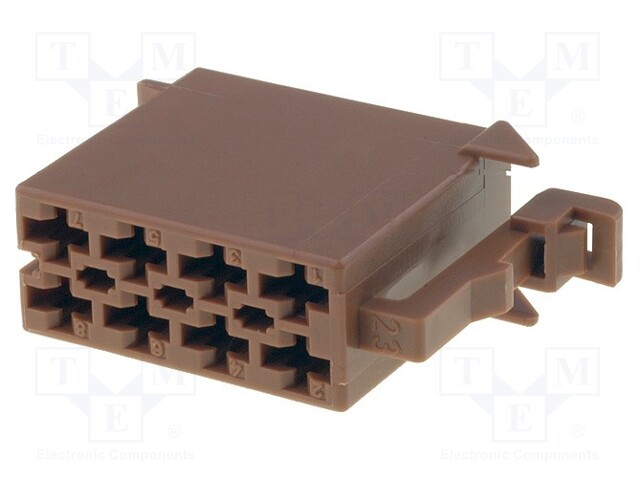 Connector: wire-wire; plug; female; straight; PIN: 8; Layout: 2x4