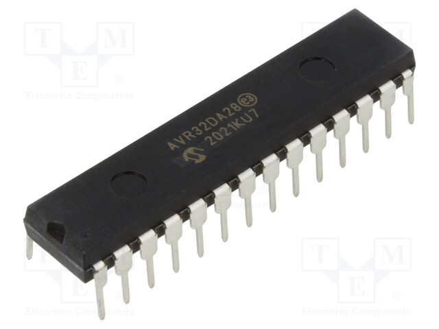 IC: AVR microcontroller; EEPROM: 512B; SRAM: 4kB; Flash: 32kB; Cmp: 3