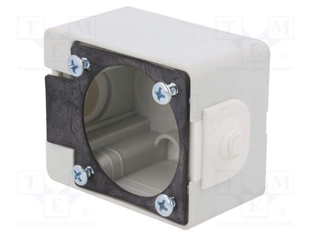 Connector accessories: housing; grey; surface-mounted
