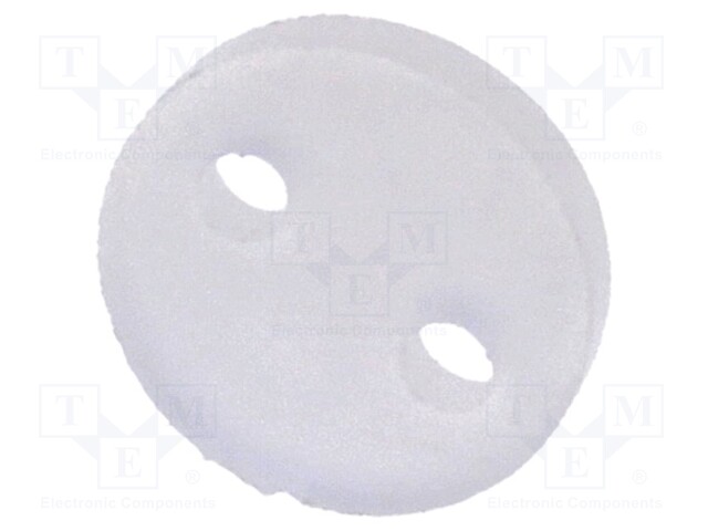 Spacer sleeve; LED; Øout: 5mm; ØLED: 5mm; L: 1.5mm; natural; UL94V-2