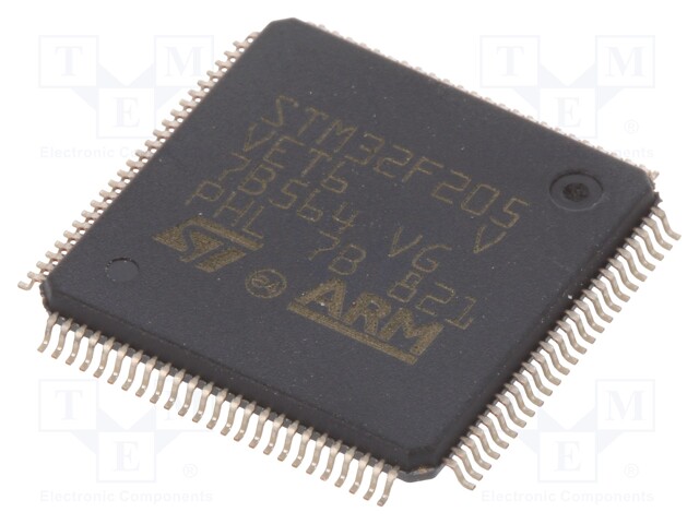 ARM microcontroller; Flash: 512kB; 120MHz; SRAM: 128kB; LQFP100
