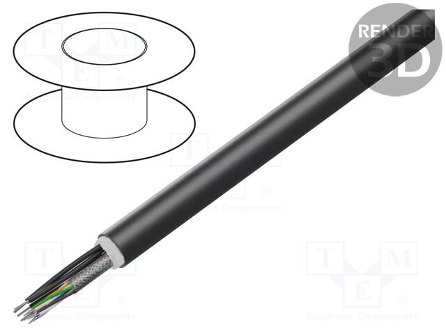 Wire; industrial Ethernet; 6; stranded; Cu; 4x1,5 + 4x2x28AWG