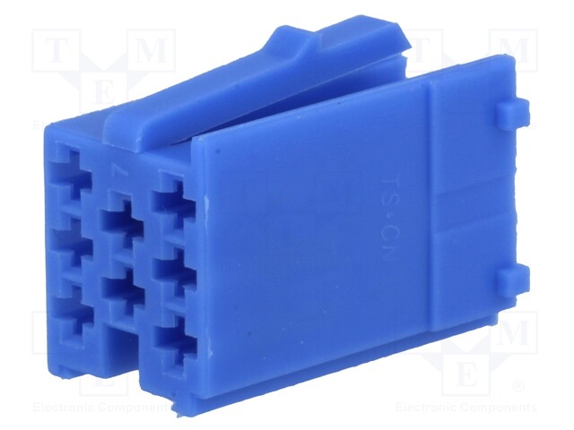 Connector housing; plug; Mini ISO; PIN: 8; blue; Works with: 331444