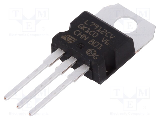 IC: voltage regulator; linear,fixed; -12V; 1.5A; TO220; THT