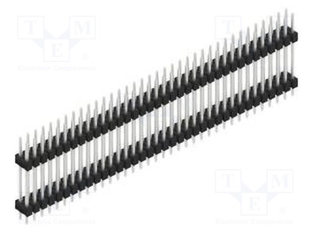 Connector: pin strips; pin header; male; PIN: 72; 2.54mm; THT; 2x36