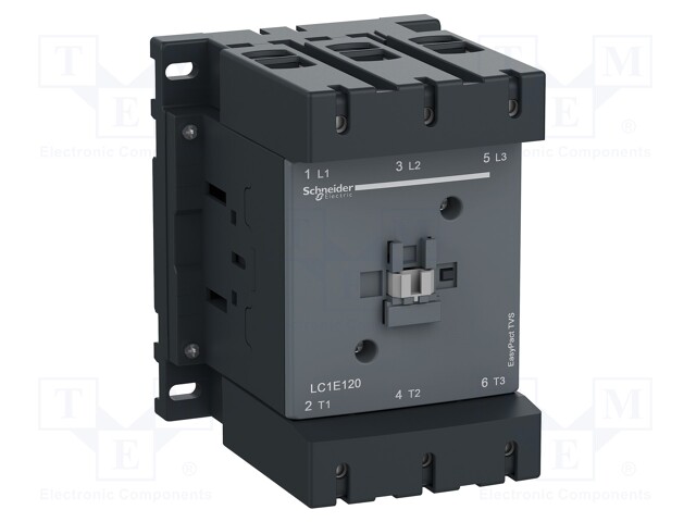 Contactor: 3-pole; NO x3; 220VAC; 120A; DIN,on panel; EasyPact TVS