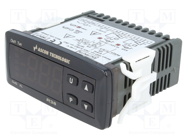 Module: regulator; Pt100; temperature; SSR; OUT 2: SSR; on panel