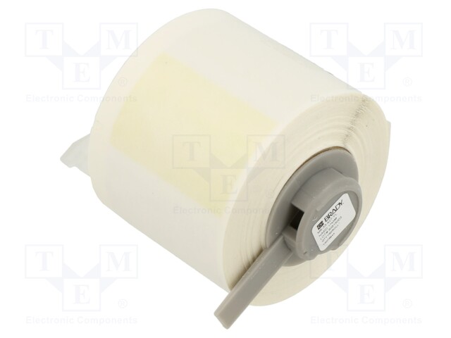 Self-laminating cable label; 38.1mm; yellow; H: 101.6mm