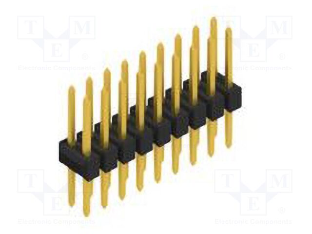 Connector: pin strips; pin header; male; PIN: 18; 2.54mm; THT; 2x9