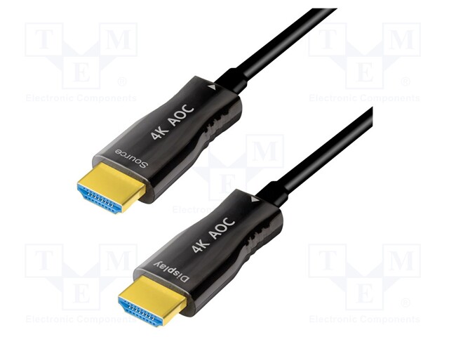 Cable; HDCP,HDMI 2.0,High Speed + Ethernet Premium; 20m; black
