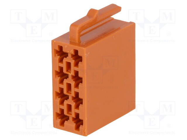 Connector housing; plug; ISO; PIN: 8; Works with: 341432