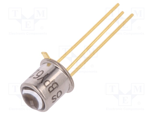 Phototransistor; TO18; λp max: 830nm; 35V; 8°; Lens: transparent