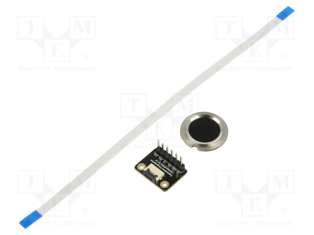 Sensor: fingerprint scanner; UART; 3.3VDC; Ø19mm; 40mA