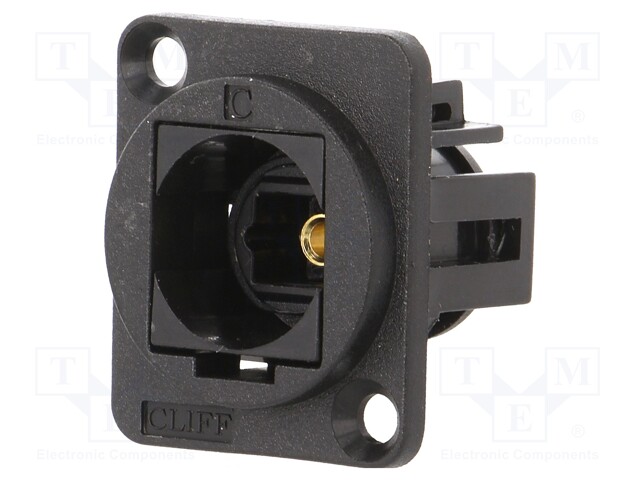 Connector: fiber optic; coupler; Toslink socket,both sides