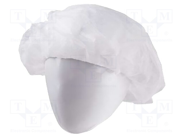 Hair nets; ESD; 100pcs; Features: disposable; white