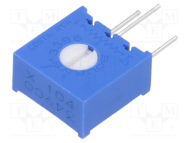 Potentiometer: mounting; single turn,vertical; 100kΩ; 500mW; ±10%