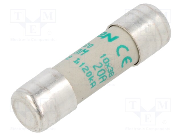 Fuse: fuse; aM; 20A; 400VAC; ceramic; 10x38mm