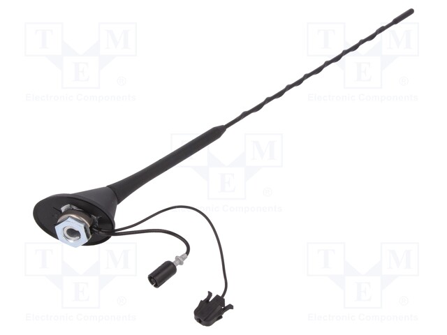 Antenna; car top; 0.4m; AM,FM; Fiat,Renault,Seat,Škoda,VW; 0.2m