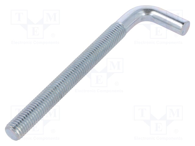 Hook; straight; steel; zinc; Thread len: 110mm; Overall len: 140mm