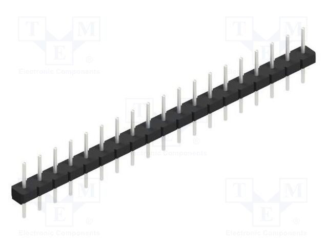 Connector: pin strips; pin header; male; PIN: 19; 2.54mm; THT; 1x19