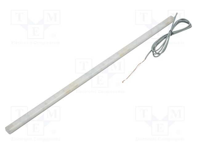 LED lamp; cool white; 980lm; 6800K; -40÷60°C; 24VDC; IP66; 3m