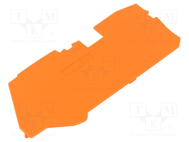 End plate; orange; 2110