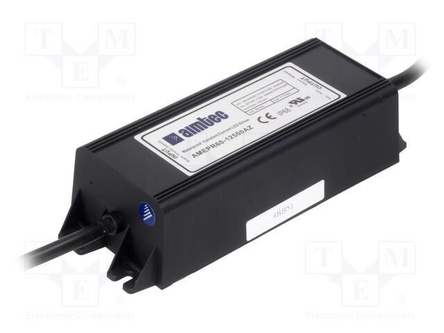 Power supply: switched-mode; LED; 63.8W; 36÷50VDC; 1.2A; 90÷305VAC