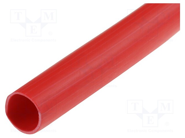 Insulating tube; Mat: PVC; red; -45÷125°C; Øint: 1mm; L: 200m