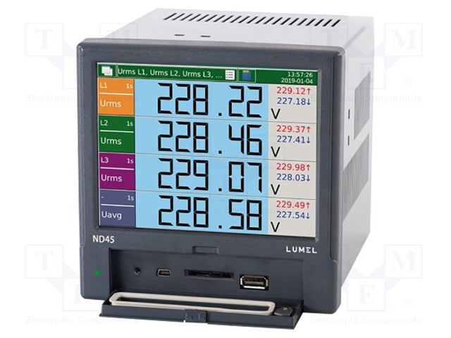 Meter; on panel; digital; Network: three-phase,3-wire,4-wire
