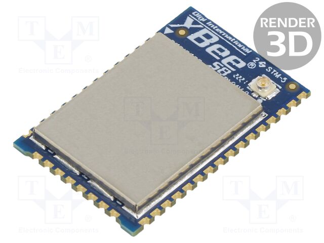 Module: RF; u.FL; XBee; 863÷870MHz; -101dBm; 14dBm; SMD; 48/27mA