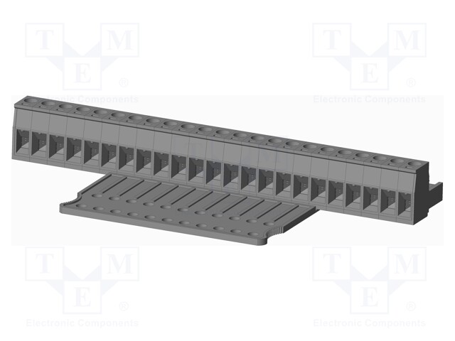 Connector: pluggable terminal block; plug; female; straight; grey