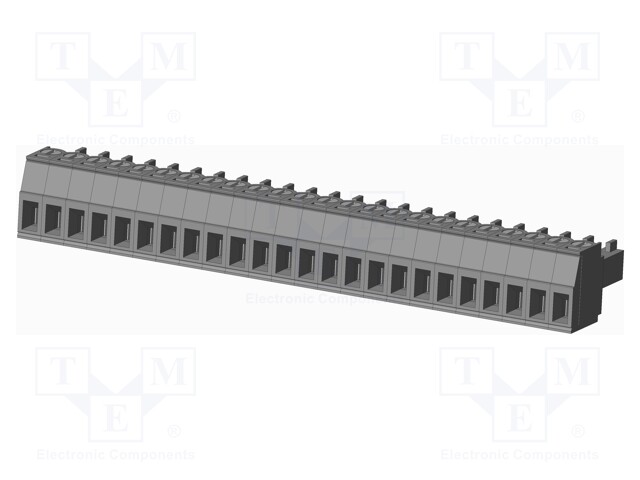 Connector: pluggable terminal block; plug; female; straight; grey