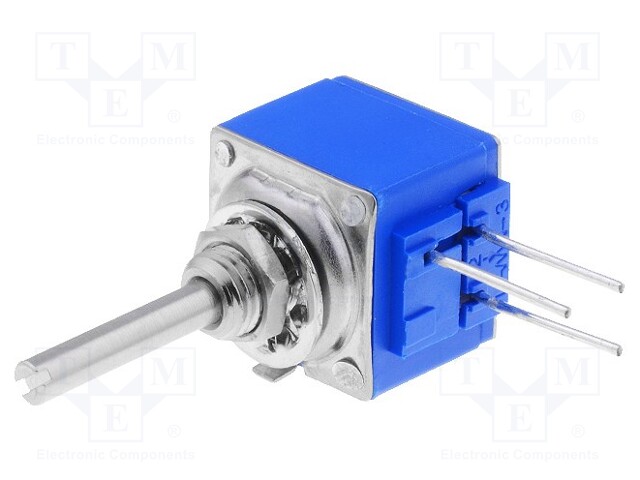 Potentiometer: shaft; single turn; 5kΩ; 2W; ±10%; 3.18mm; linear