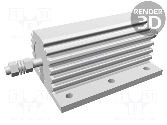 Resistor: wire-wound; with heatsink; screw; 3.3kΩ; 200W; ±5%