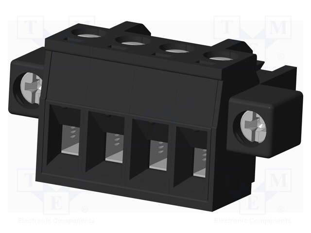 Connector: pluggable terminal block; plug; female; straight; 300V