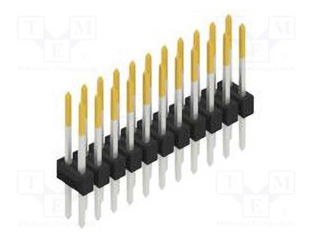 Connector: pin strips; pin header; male; PIN: 22; 2.54mm; THT; 2x11