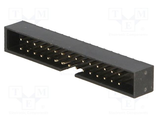 Socket; IDC; male; PIN: 30; straight; THT; gold-plated; 2mm