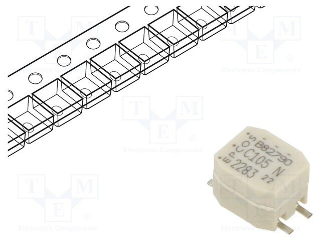 Inductor: common mode; SMD; 1mH; 500mA; 170mΩ; -30÷50%; 9x6x5.2mm