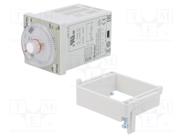 Timer; 1,2s÷300h; DPDT; 250VAC/5A; Usup: 12÷240VAC; 12÷240VDC; 88