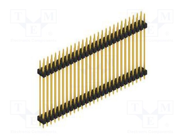 Connector: pin strips; pin header; male; PIN: 54; 2.54mm; THT; 2x27