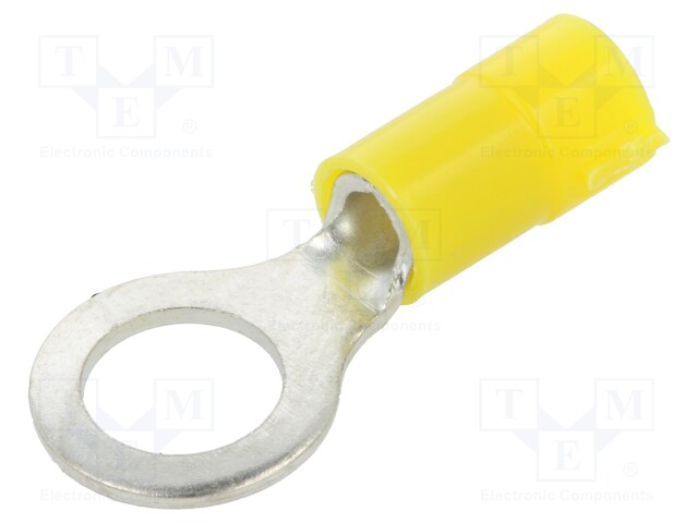 Tip: ring; Ø: 8mm; 4÷6mm2; crimped; for cable; insulated; tinned