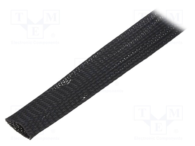 Polyester conduit; Braid diameter: 18÷55,nom.30mm; black