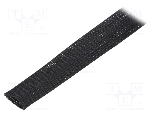 Polyester conduit; Braid diameter: 3÷8,nom.3mm; black; -50÷150°C