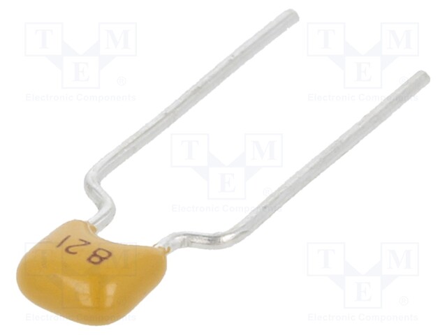 Capacitor: ceramic; 820pF; 50V; X7R; ±10%; THT; 5mm
