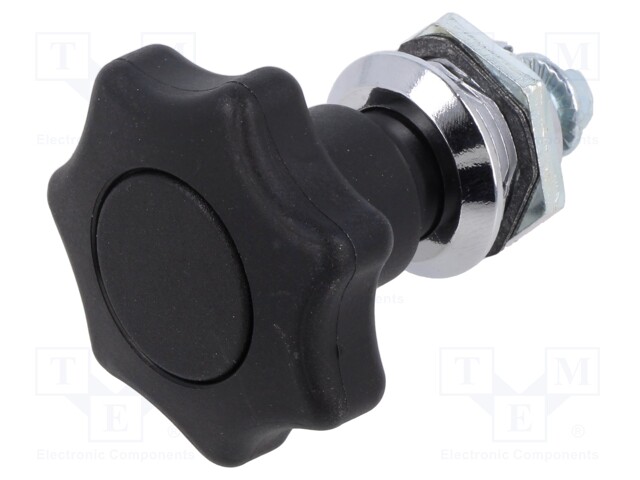 Lock; cast zinc; 24mm; Kind of insert bolt: with thumbwheel