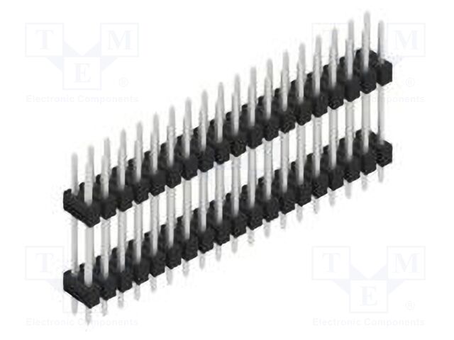 Connector: pin strips; pin header; male; PIN: 38; 2.54mm; THT; 2x19